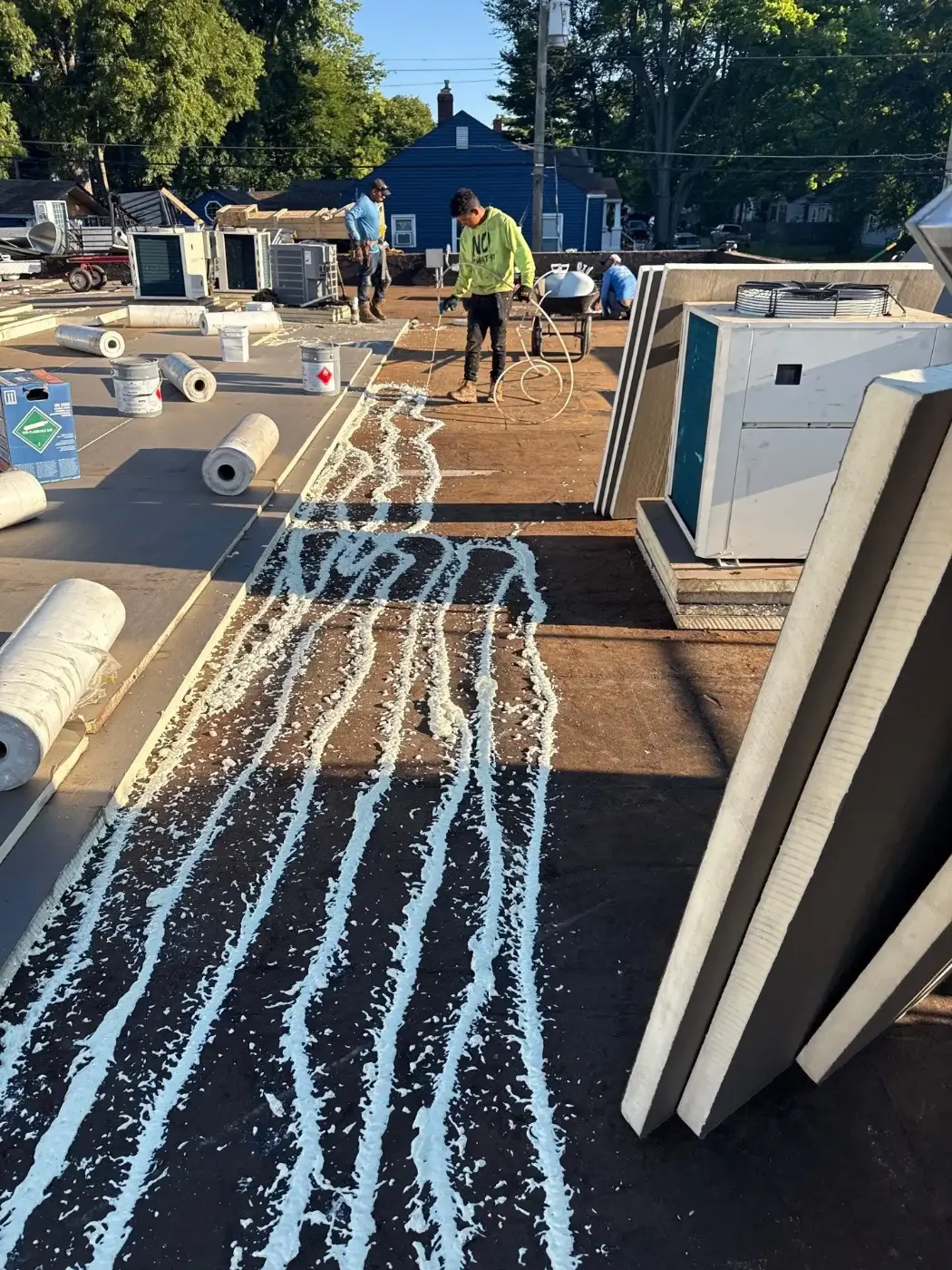 Commercial roofing by Arcadia Commercial Roofing near Atlanta, IN