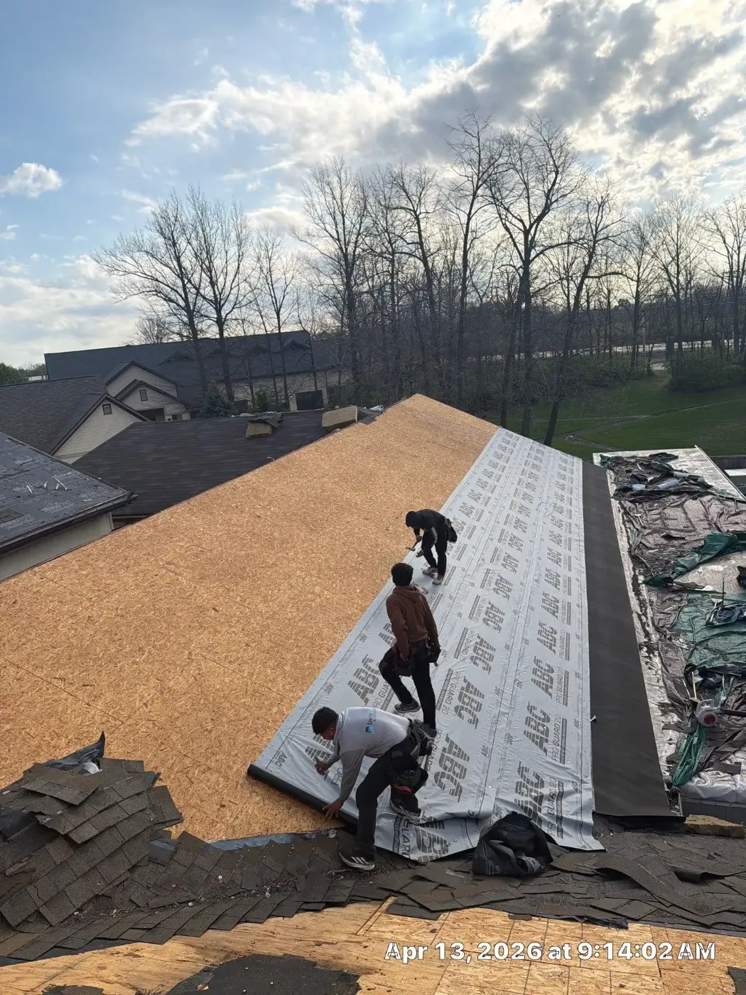 Commercial roof inspection documented in Arcadia